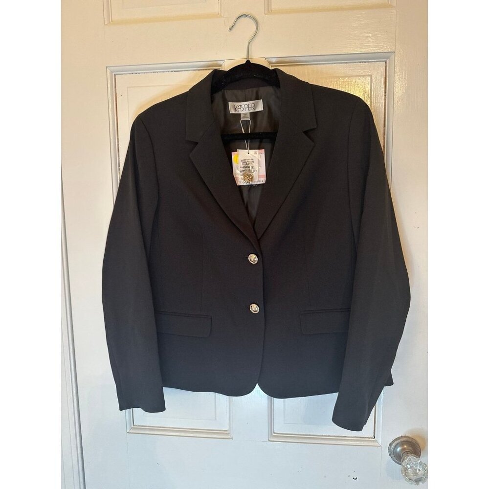 Kasper Black‎ Blazer size 10P NWT